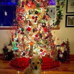 𝅺the Paisley Petal makeover of Thrift Store Christmas Tree